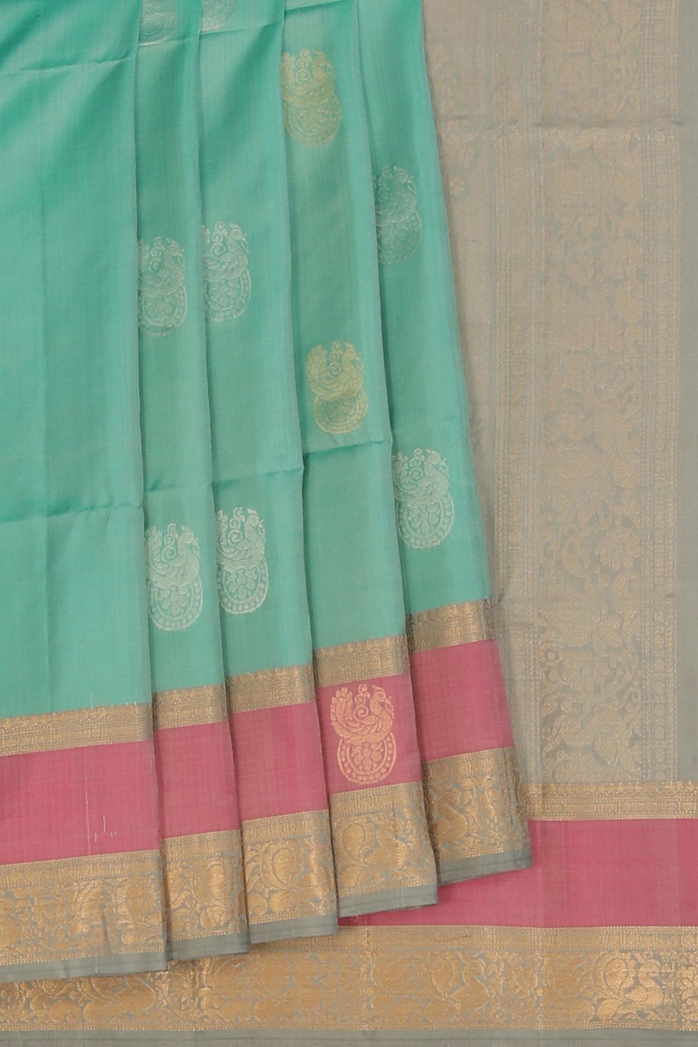 Image of South Silk Sage Green Saree